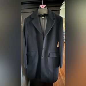Wool Pea Coat mid length.Never used! Non smoking house! Will keep you very warm.
